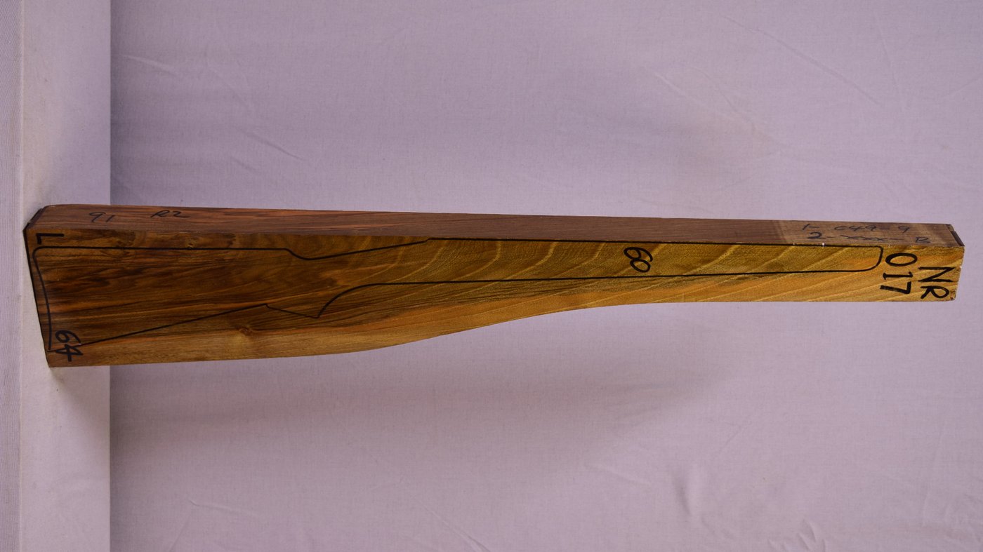 Right side of NR017 stockwood blank