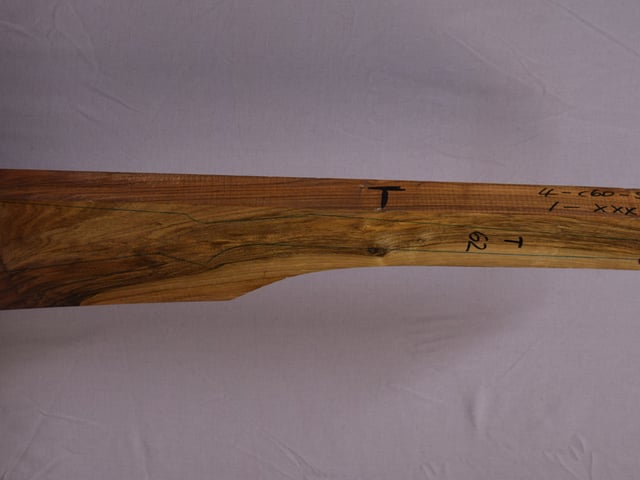 Right side of Qr 158 stockwood blank