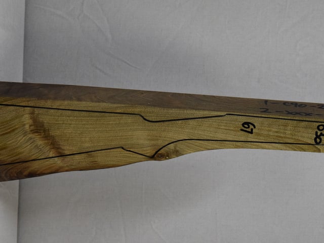 Right side of NTD 030 stockwood blank