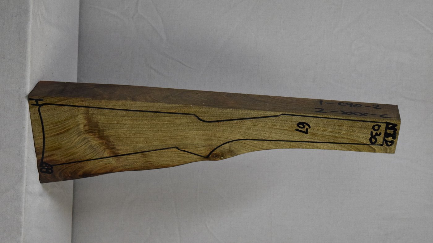 Right side of NTD 030 stockwood blank