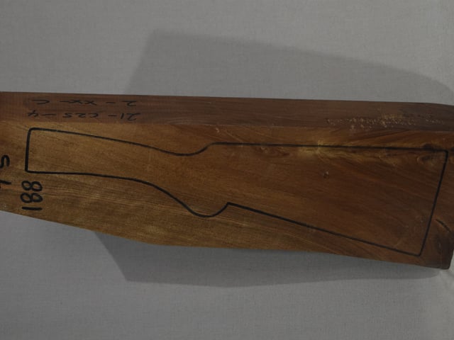 Left side of TS 188 stockwood blank