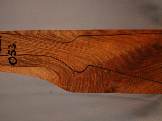 Left side of QS 053 stockwood blank
