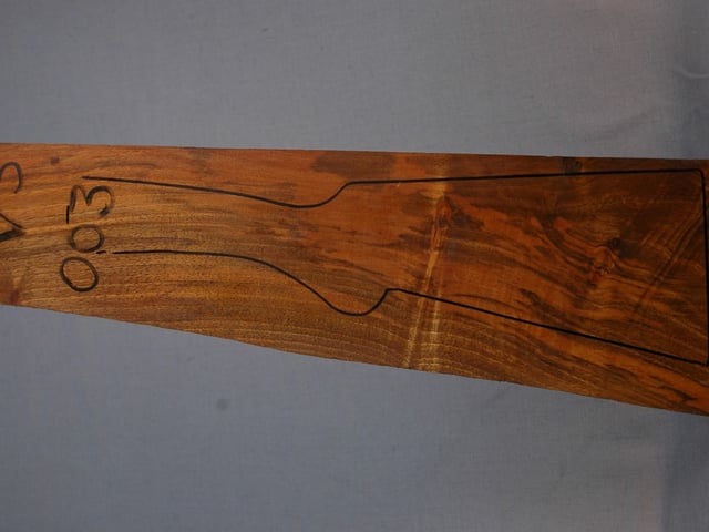 Left side of VS 003 stockwood blank