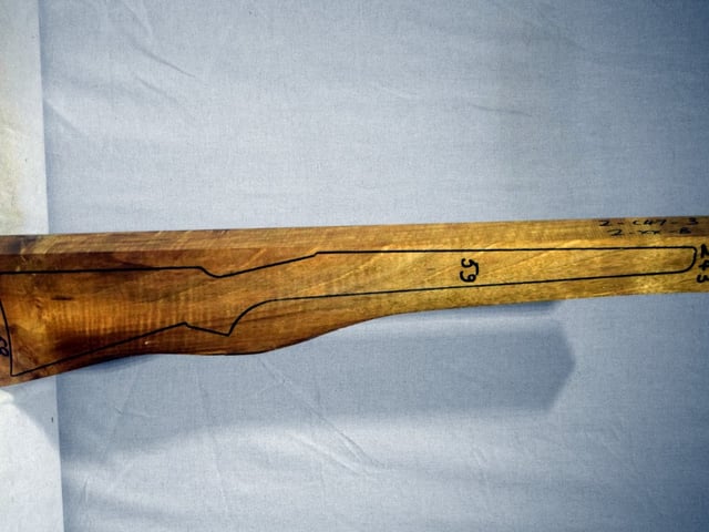 Right side of TR243 stockwood blank
