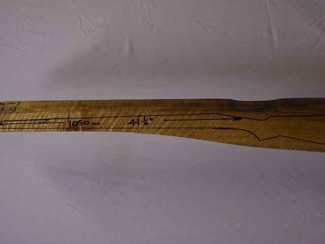 Left side of TM 011 stockwood blank
