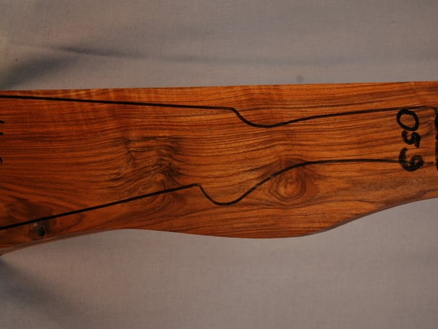 Right side of QS 059 stockwood blank