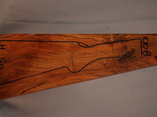 Right side of QS 008 stockwood blank