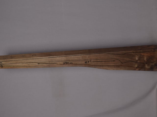 Left side of QM 013 stockwood blank