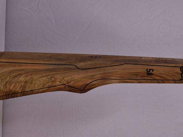 Right side of QTD 001 stockwood blank