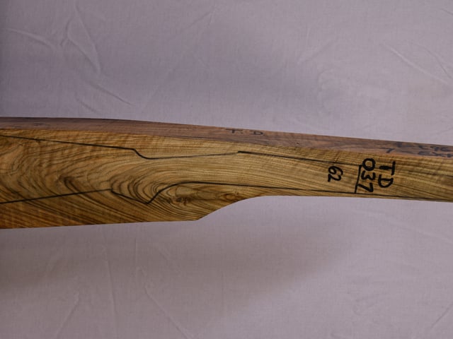 Right side of TD 037 stockwood blank