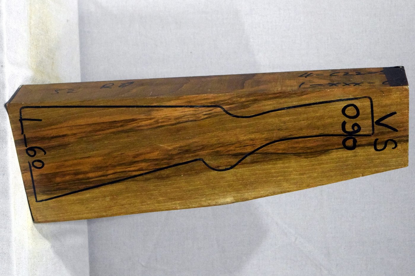 Right side of VS 090 stockwood blank