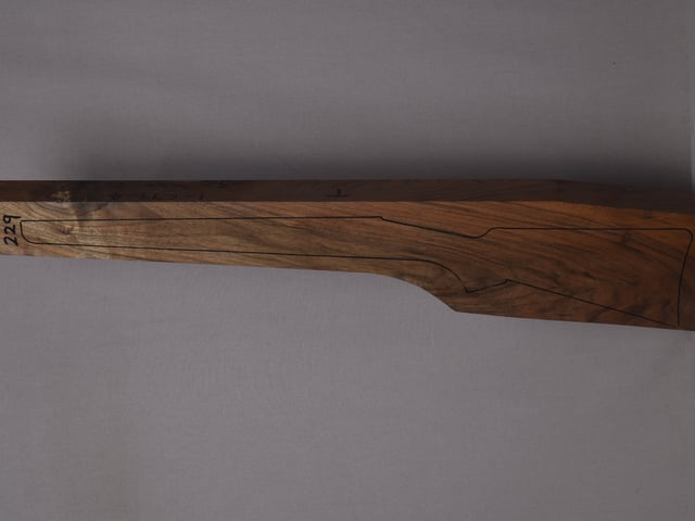 Left side of NR 229 stockwood blank