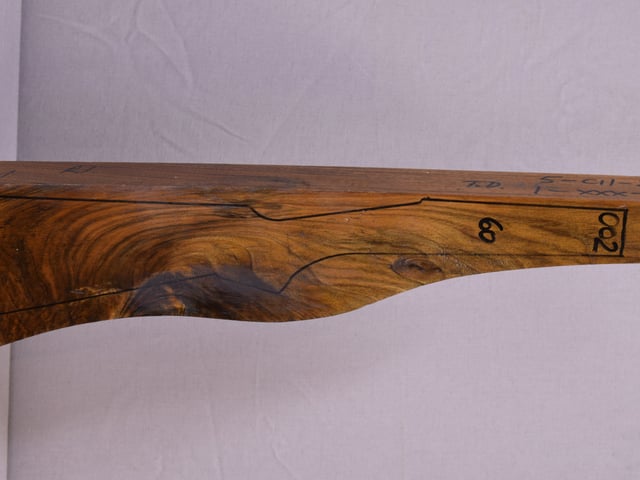 Right side of QTD 002 stockwood blank