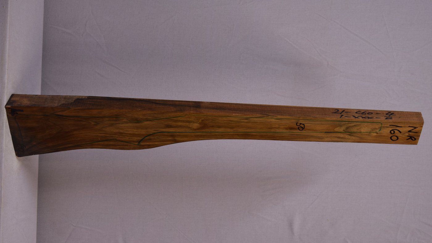 Right side of NR 160 stockwood blank