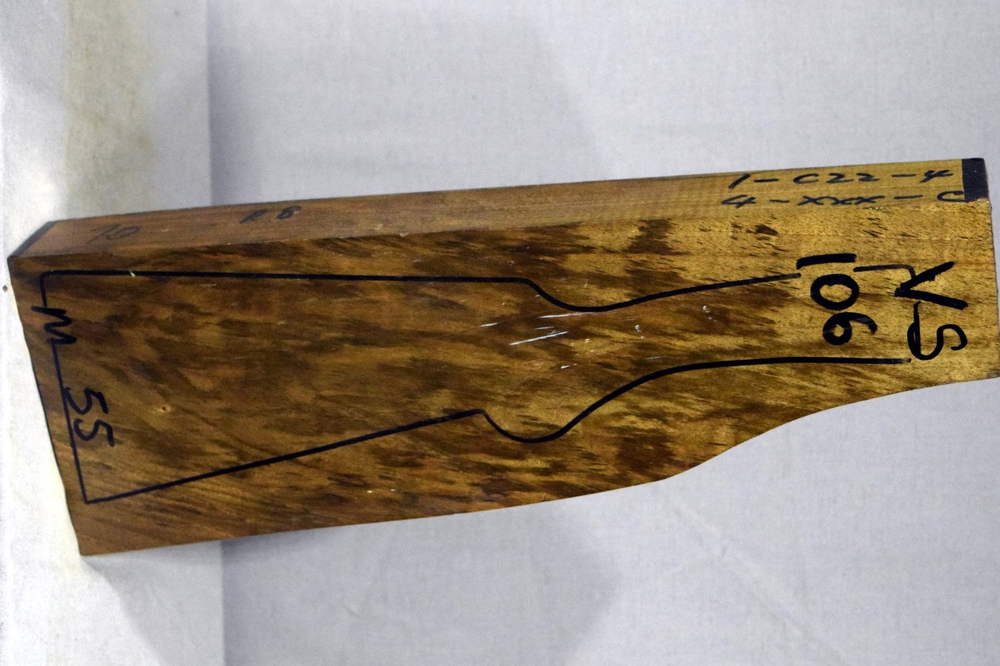 Right side of VS 106 stockwood blank