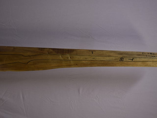 Right side of TM 009 Target stockwood blank