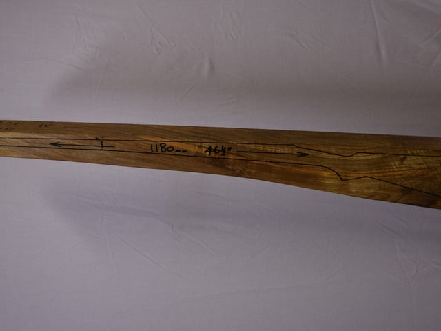 Left side of QM 005 stockwood blank