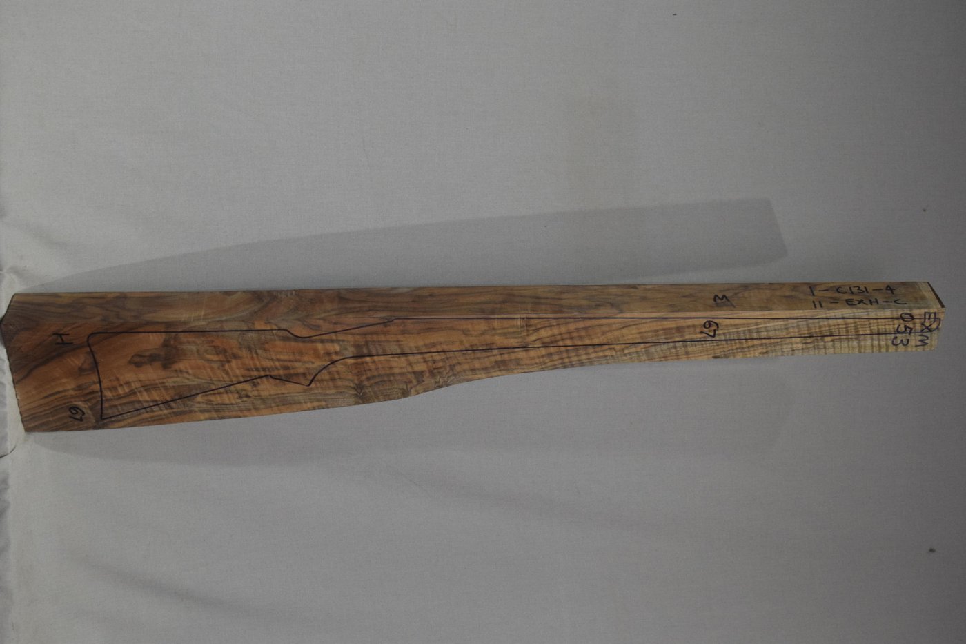 Right side of EXHM 053 stockwood blank