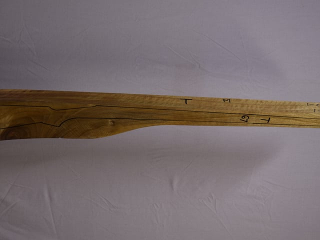 Right side of TM 004 Target stockwood blank