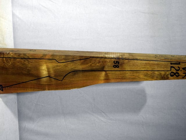 Right side of VR128 stockwood blank