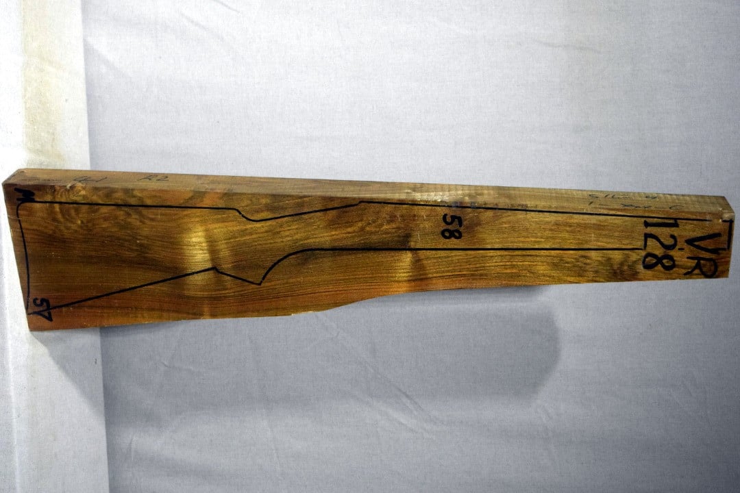 Right side of VR128 stockwood blank