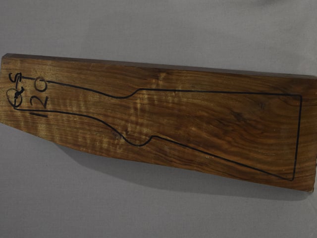 Left side of QS 120 stockwood blank