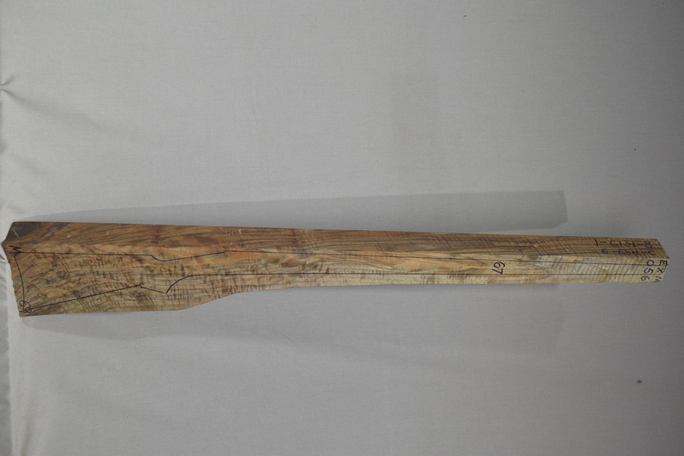 Right side of EXHM 056 stockwood blank