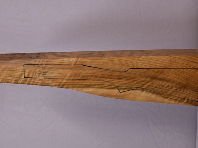 Left side of QTD 003 stockwood blank
