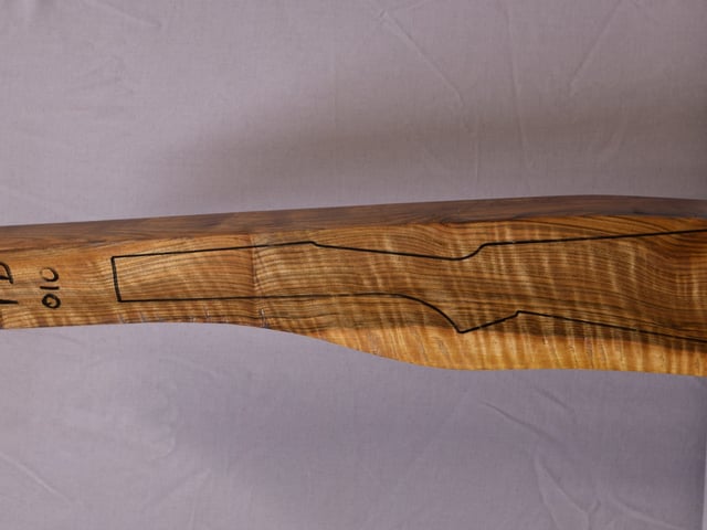 Left side of TD 010 stockwood blank