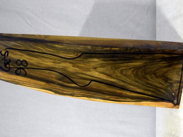 Left side of QS 098 stockwood blank