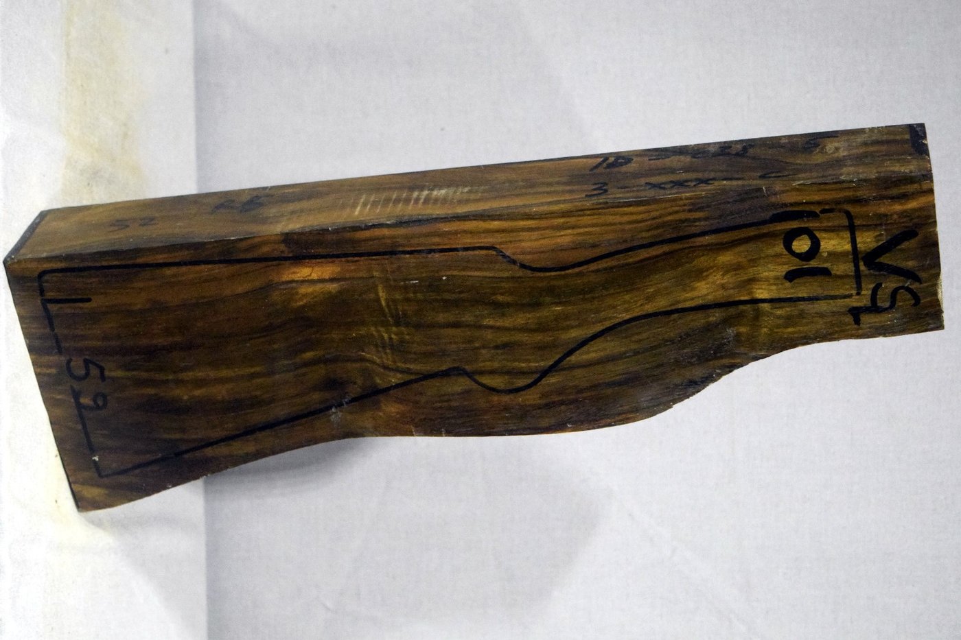 Right side of VS 101 stockwood blank