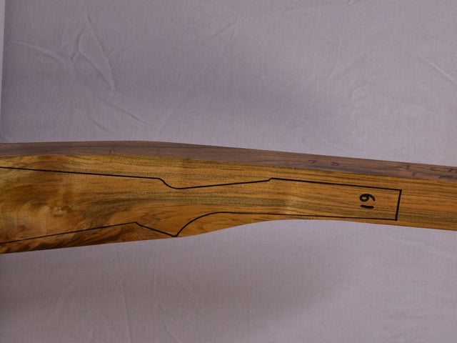 Right side of QTD 011 stockwood blank
