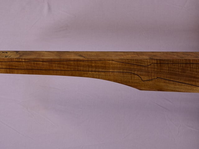 Left side of TR 184 stockwood blank
