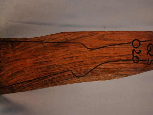 Right side of QS 020 stockwood blank