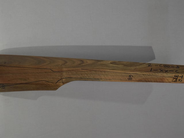 Right side of TR 379 stockwood blank