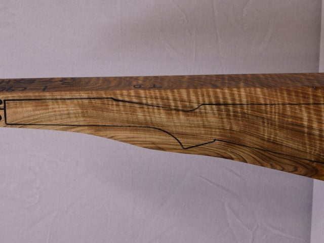 Left side of TD 040 stockwood blank