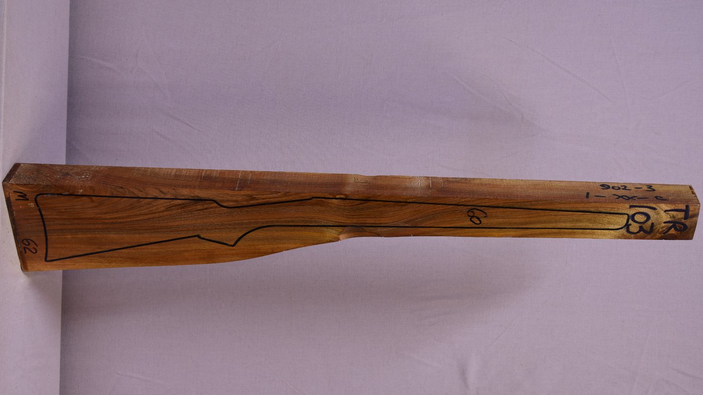Right side of TR 103 stockwood blank