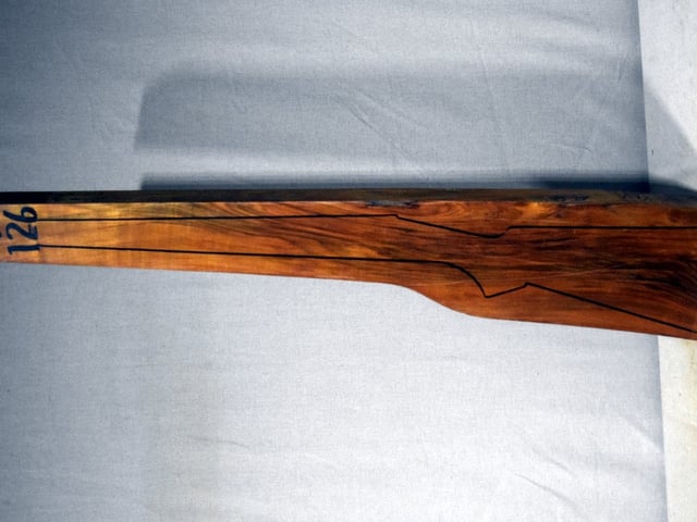 Left side of VR126 stockwood blank