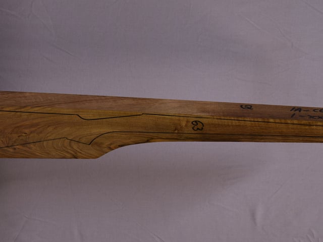 Right side of QR 199 stockwood blank