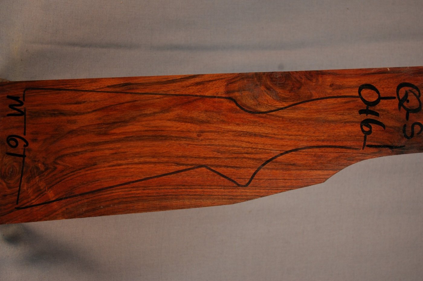 Right side of QS 016 stockwood blank