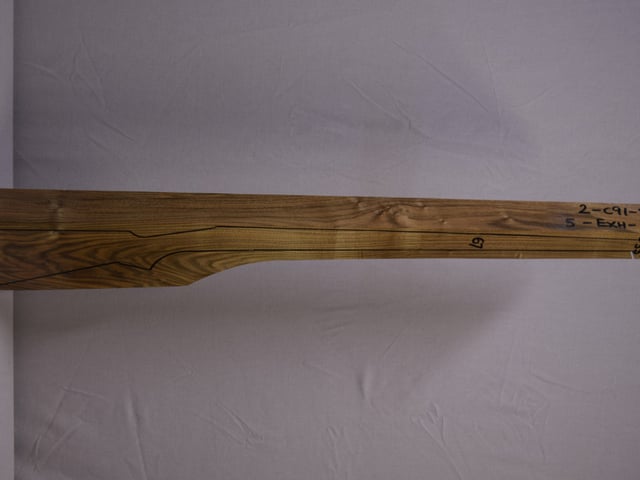 Right side of EXHM 35 stockwood blank