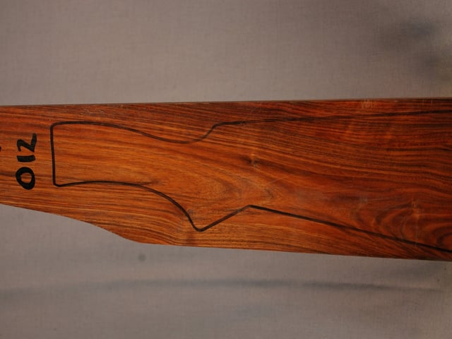 Left side of QS 012 stockwood blank