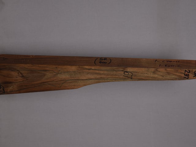 Right side of QR 297 stockwood blank