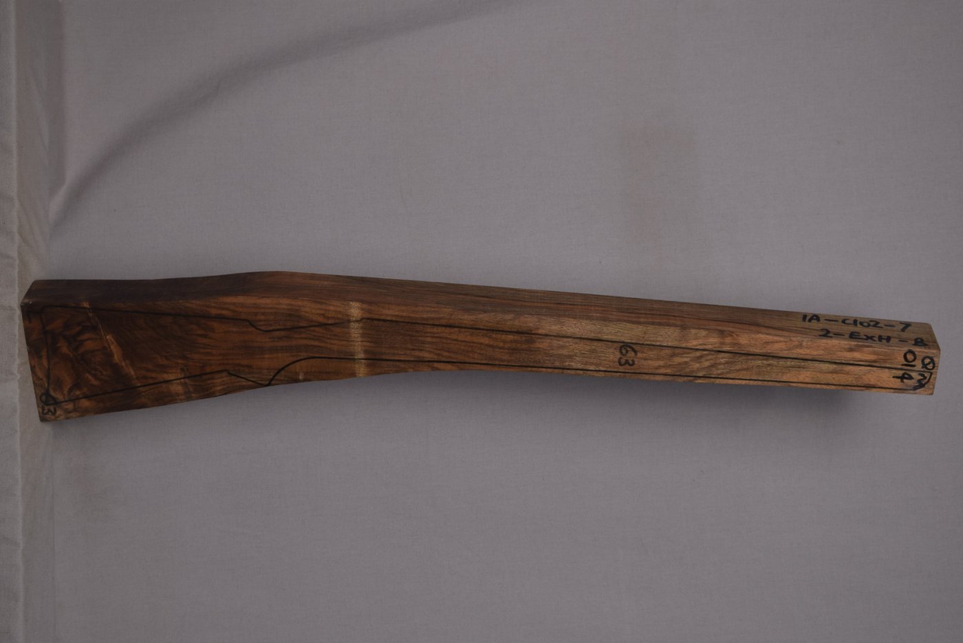 Right side of QM 014 stockwood blank