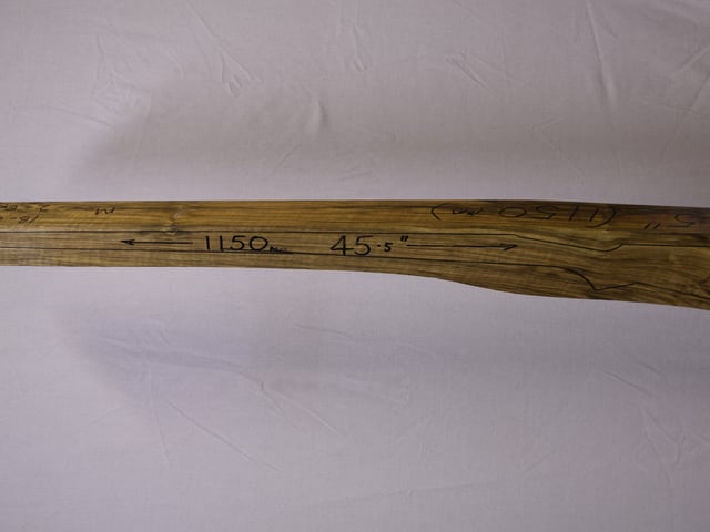 Left side of EXHM 16 stockwood blank