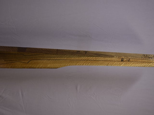 Right side of TM 006 Target stockwood blank