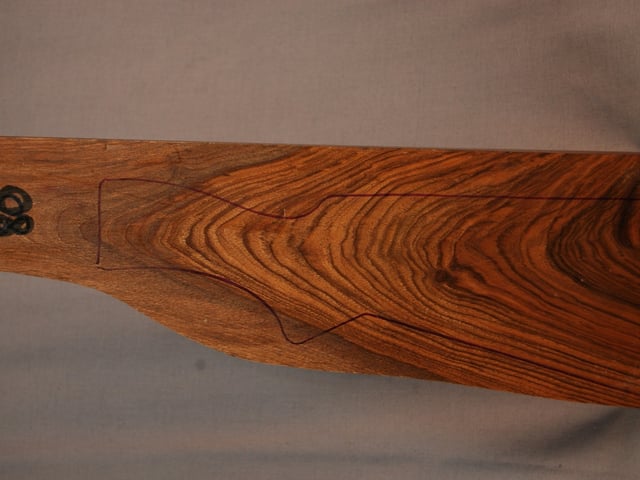 Left side of SS 80 stockwood blank