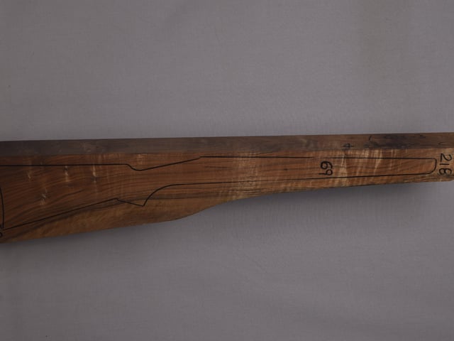 Right side of NR 218 stockwood blank