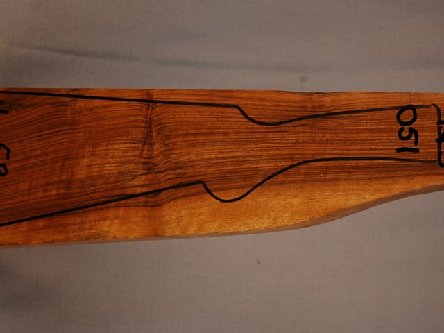 Right side of NS 051 stockwood blank