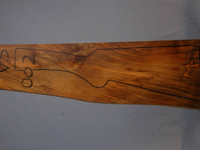 Left side of VS 002 stockwood blank
